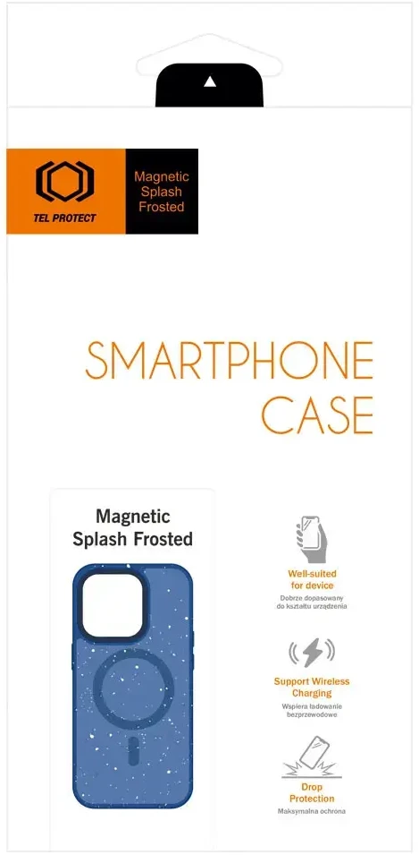 Tel Protect Magnetic Splash Frosted dėklas skirtas Apple iPhone 15 Pro Max mėlynos spalvos