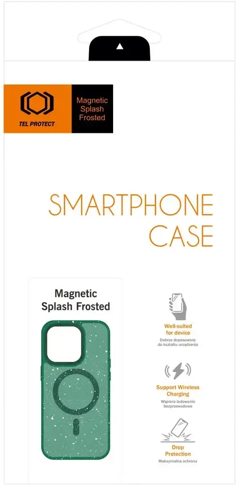 Tel Protect Magnetic Splash Frosted dėklas skirtas Apple iPhone 15 Pro Max žalios spalvos