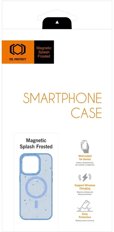 Tel Protect Magnetic Splash Frosted dėklas skirtas Apple iPhone 15 Pro Max Light mėlynos spalvos