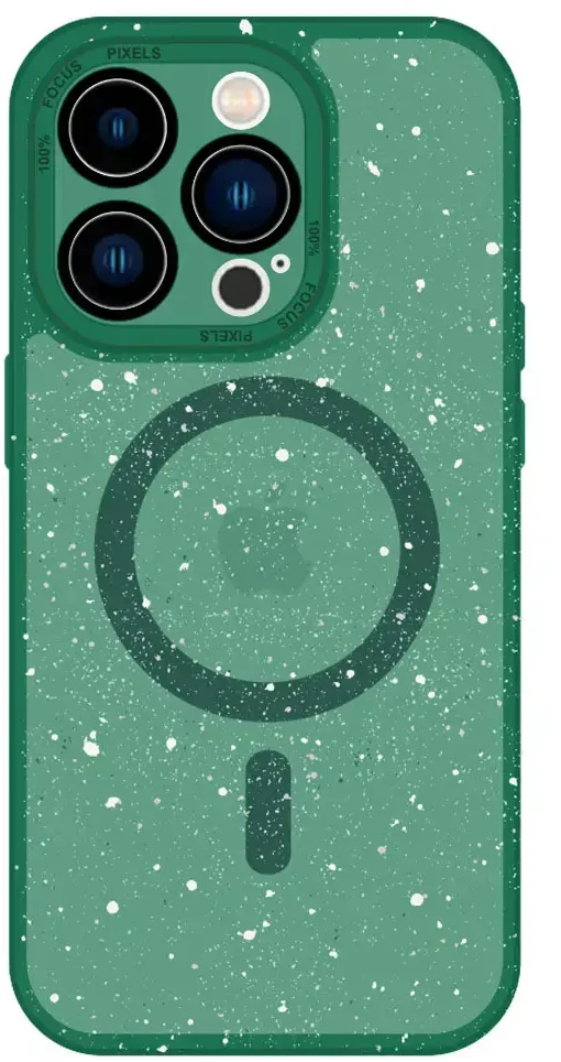 Tel Protect Magnetic Splash Frosted dėklas skirtas iPhone 15 Pro žalios spalvos