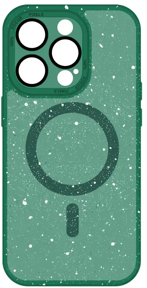 Tel Protect Magnetic Splash Frosted dėklas skirtas iPhone 15 Pro žalios spalvos