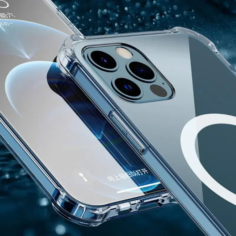 Tel Protect MagSilicone dėklas skirtas Apple iPhone 13 Pro Max skaidrus