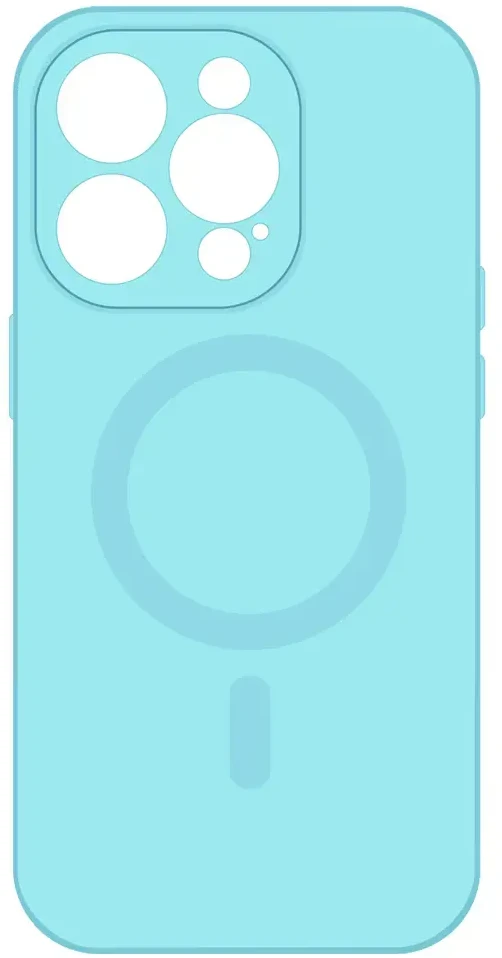 Tel Protect MagSilicone dėklas skirtas iPhone 14 Light mėlynos spalvos