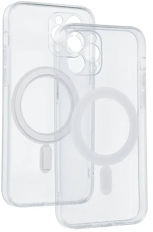 Tel Protect MagSilicone dėklas skirtas Apple iPhone 12 Pro skaidrus