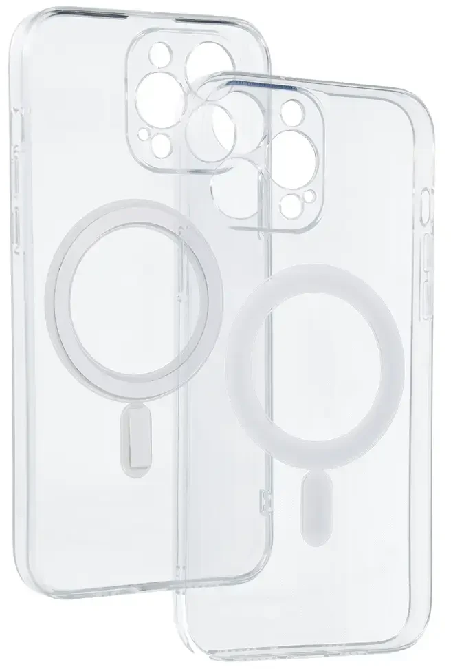 Tel Protect MagSilicone dėklas skirtas Apple iPhone 13 Pro Max skaidrus