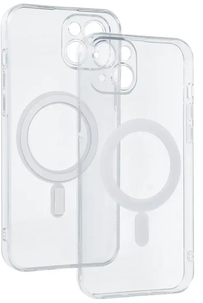 Tel Protect MagSilicone dėklas skirtas Apple iPhone 15 Plus skaidrus