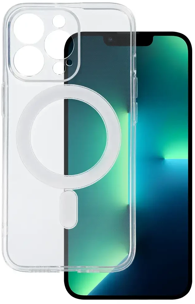 Tel Protect MagSilicone dėklas skirtas Apple iPhone 13 Pro skaidrus