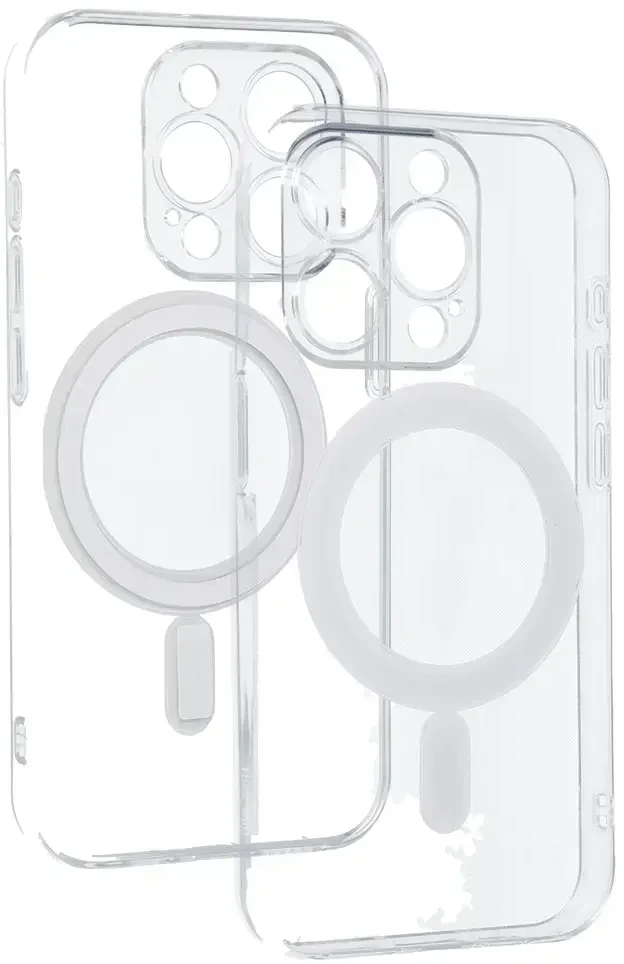 Tel Protect MagSilicone dėklas skirtas Apple iPhone 15 Pro skaidrus