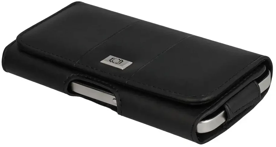 Dėklas Telone Tel Protect MAX Belt Holster (Dydis 14) skirtas Apple iPhone 11/XR/Huawei P30 Lite/Samsung S20/S21/S21 FE juodas, leather (155x80x14 mm)