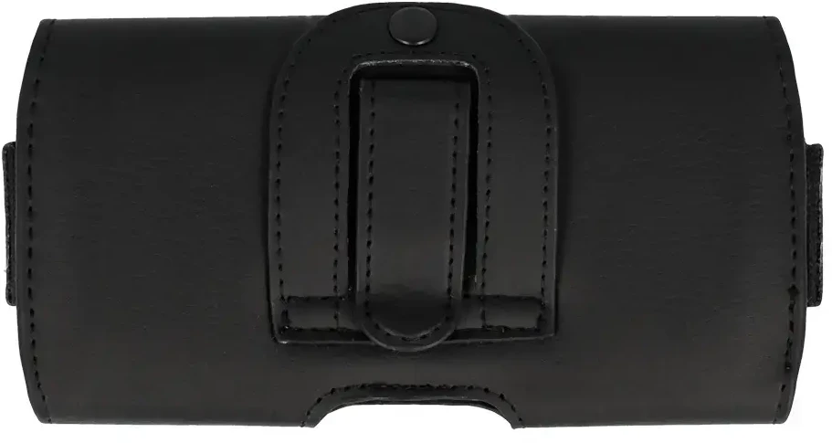 Dėklas Telone Tel Protect MAX Belt Holster (Dydis 14) skirtas Apple iPhone 11/XR/Huawei P30 Lite/Samsung S20/S21/S21 FE juodas, leather (155x80x14 mm)