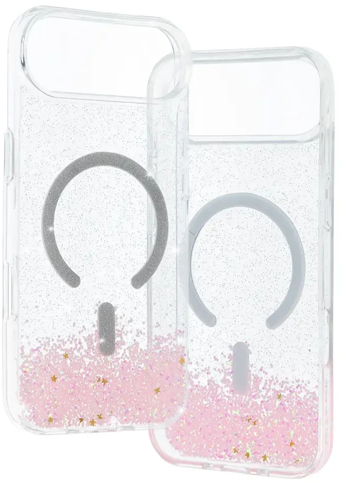 Tel Protect Moonlite Magsafe Dėklas skirtas Apple iPhone 17 Air rožinės spalvos clear