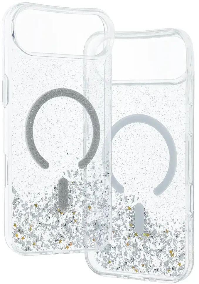 Tel Protect Moonlite Magsafe Dėklas skirtas Apple iPhone 17 Air sidabro spalvos clear