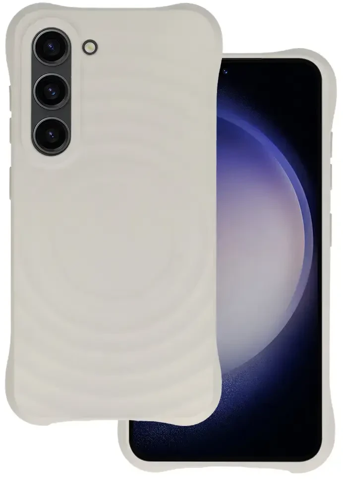 Tel Protect Wave Magsafe dėklas skirtas Samsung Galaxy S23 Plus pilkos spalvos