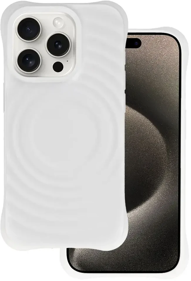 Tel Protect Wave Magsafe dėklas, skirtas Apple iPhone 14 Pro, baltos spalvos