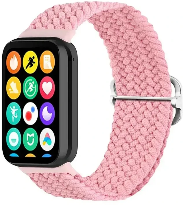 Telcon Rožinė BRAIDED STRAP MI BAND 8 PRO/M8 PRO (1) Rožinis