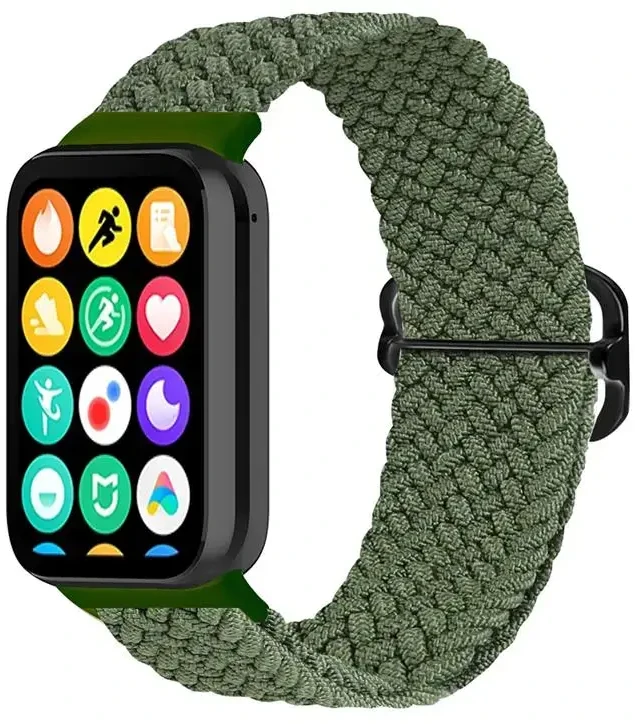 Telcon BRAIDED STRAP MI BAND 8 PRO/M8 PRO (2) Žalias