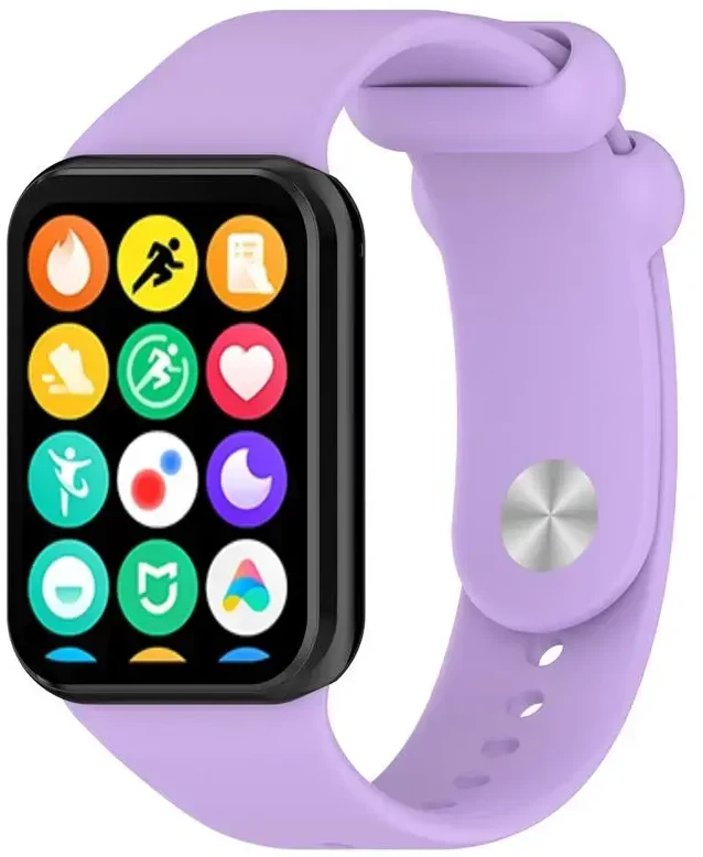 Telcon SILIKONINIS DIRŽELIS MI BAND 8 PRO /M8 PRO (1). VIOLETINIS