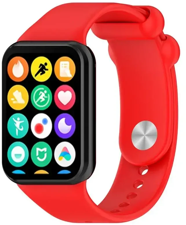 Telcon SILIKONINIS DIRŽELIS MI BAND 8 PRO /M8 PRO (7). RAUDONAS