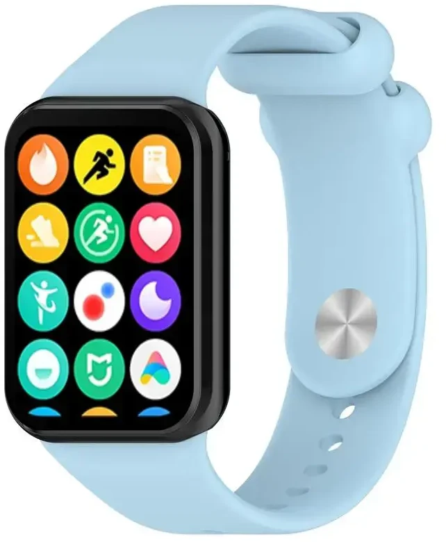 Telcon Mėlyna SILIKONINIS DIRŽELIS MI BAND 8 PRO / M8 PRO (4). ŠVIESIAI MĖLYNAS