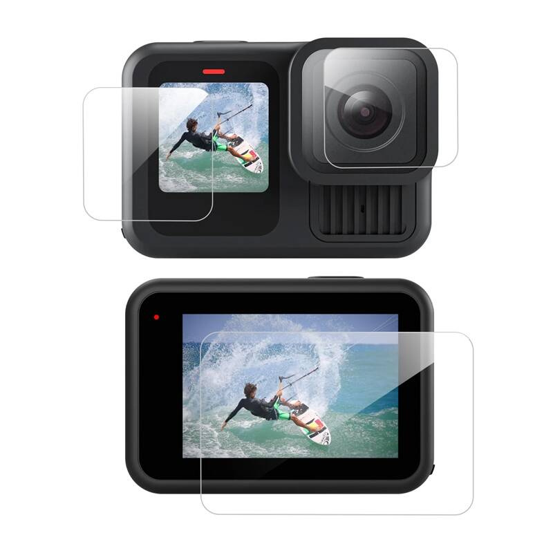 „Telesin 3-in-1“ grūdintas stiklas GoPro Hero 13 Juodas (S6-FLM-07-TGP)