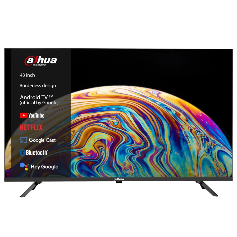 Televizorius Dahua Kamera Dahua Technology LTV43-SD200 109.2 cm (43") Full HD Smart TV Wi-Fi Juodas 260 cd/m²