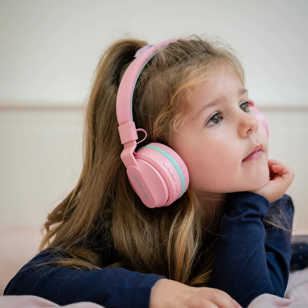 Tellur Buddy Bluetooth ausinės rožinės spalvos