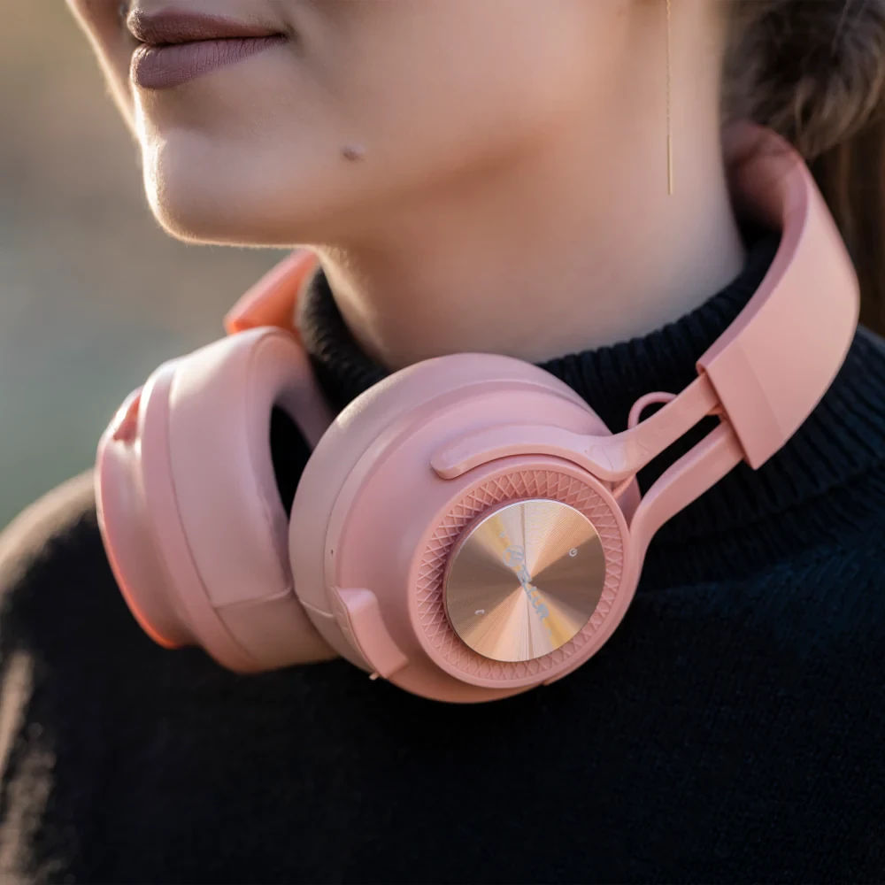 Rožinė Tellur Feel Bluetooth Over-Ear Ausinės Rožinė