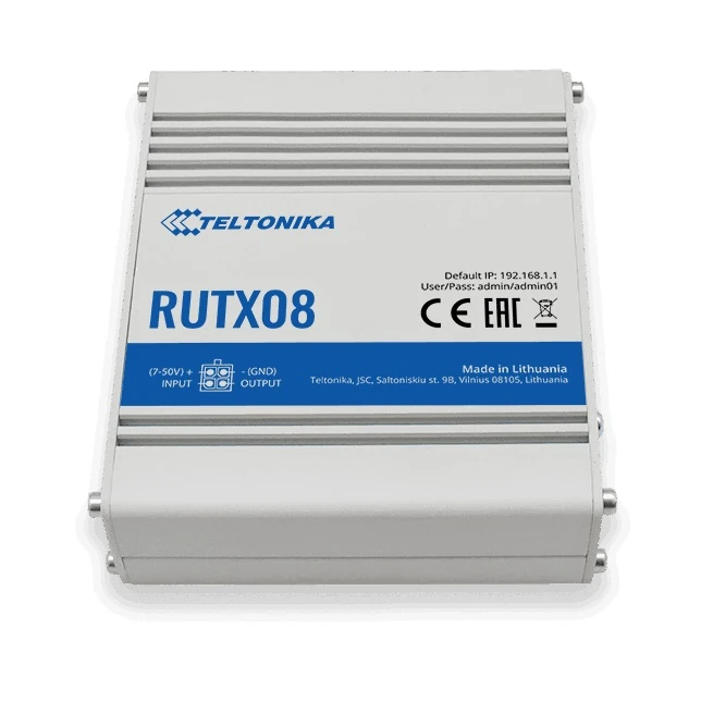 Šakotuvas Maršrutizatorius industrial Teltonika RUTX08000000