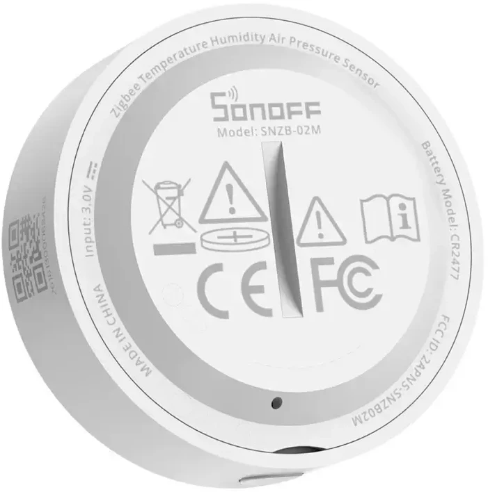 SONOFF SNZB-02M Zigbee 3.0 temperatūros, drėgmės ir atmosferos slėgio jutiklis
