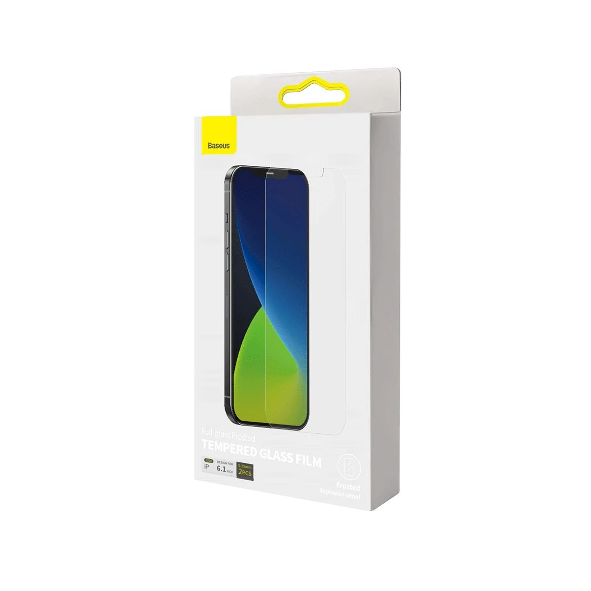 Grūdintas stiklas 0.3mm Baseus skirtas iPhone 12/12 Pro 6.1 - 2020m 2vnt