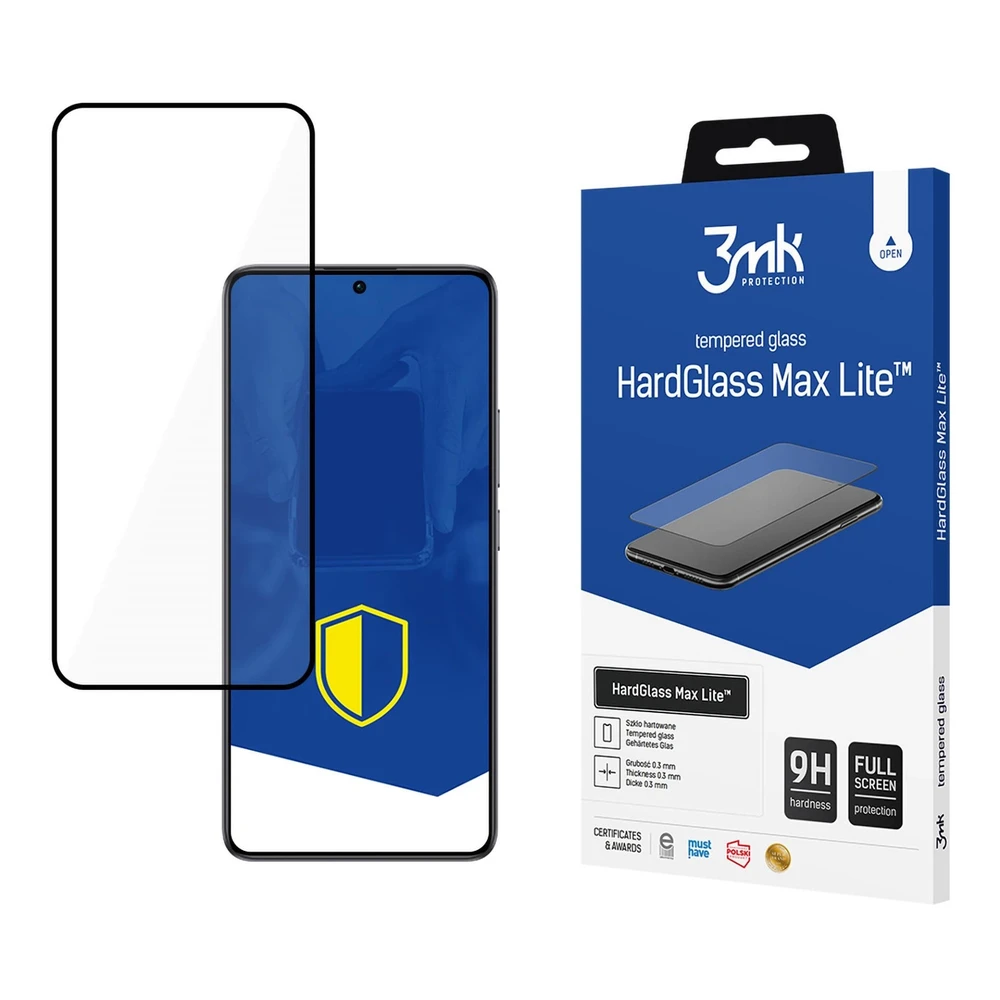 3Mk apsauga Poco F6 - 3mk HardGlass Max Lite Juodas