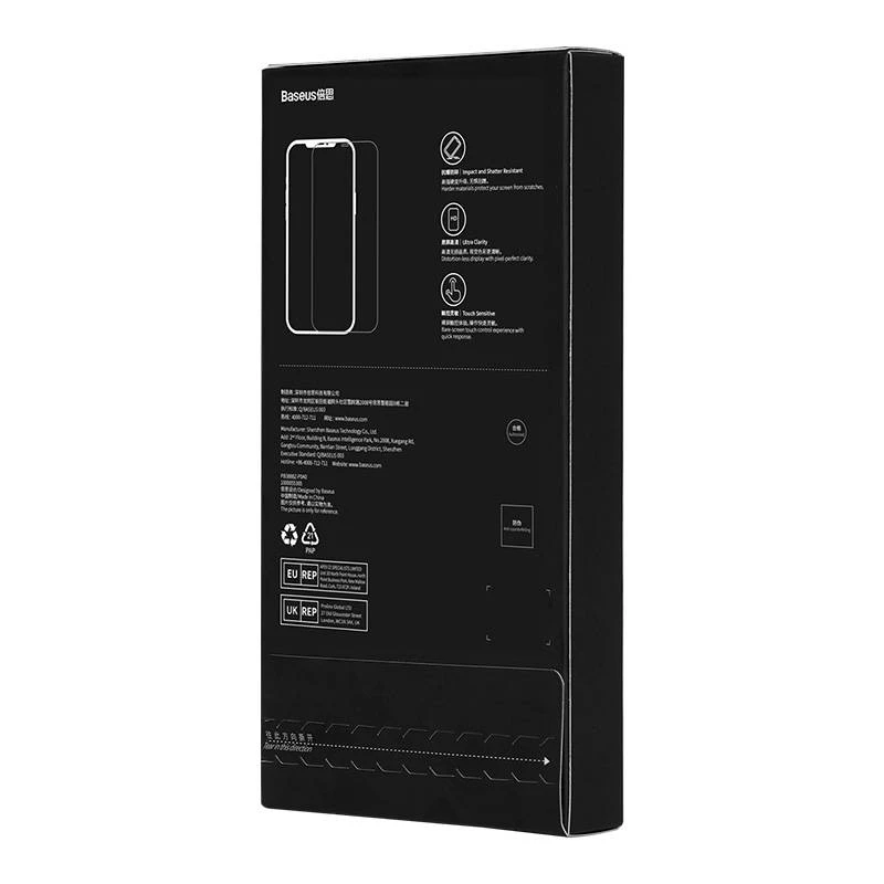 Grūdintas stiklas Baseus Corning skirtas iPhone 13/13 Pro/14 su įmontuotu dulkių filtru