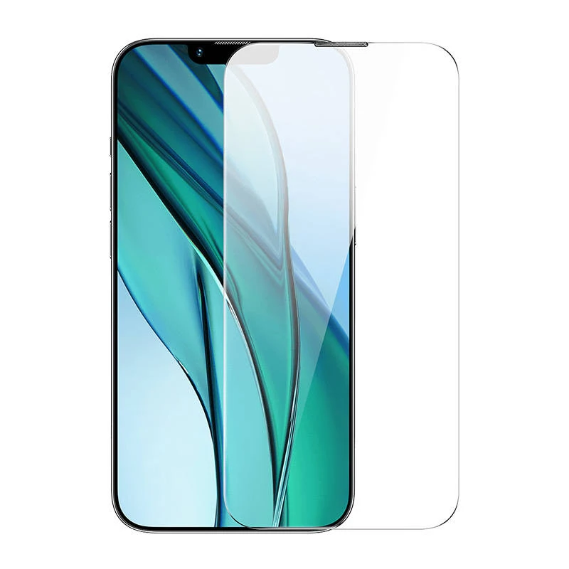 Grūdintas stiklas Baseus Corning skirtas iPhone 13/13 Pro/14 su įmontuotu dulkių filtru