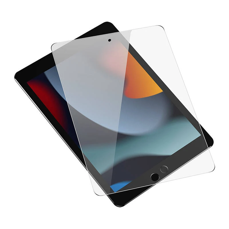 Grūdintas stiklas Baseus Crystal 0.3 mm, skirtas iPad Pro/Air3/ 10.2" iPad 7/8/9 (2vnt..) + valymo rinkinys
