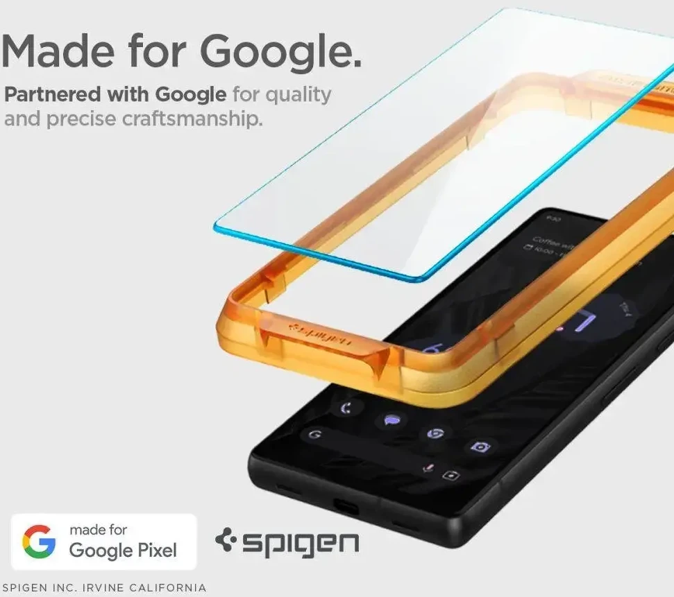 GRŪDINTAS STIKLAS Spigen ALM GLAS.TR 2 vnt. PAKETAS GOOGLE PIXEL 7A PERMATOMAS