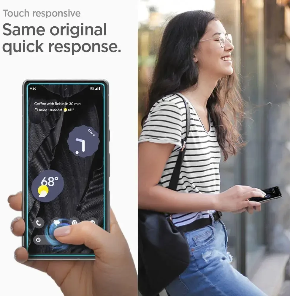 GRŪDINTAS STIKLAS Spigen ALM GLAS.TR 2 vnt. PAKETAS GOOGLE PIXEL 7A PERMATOMAS