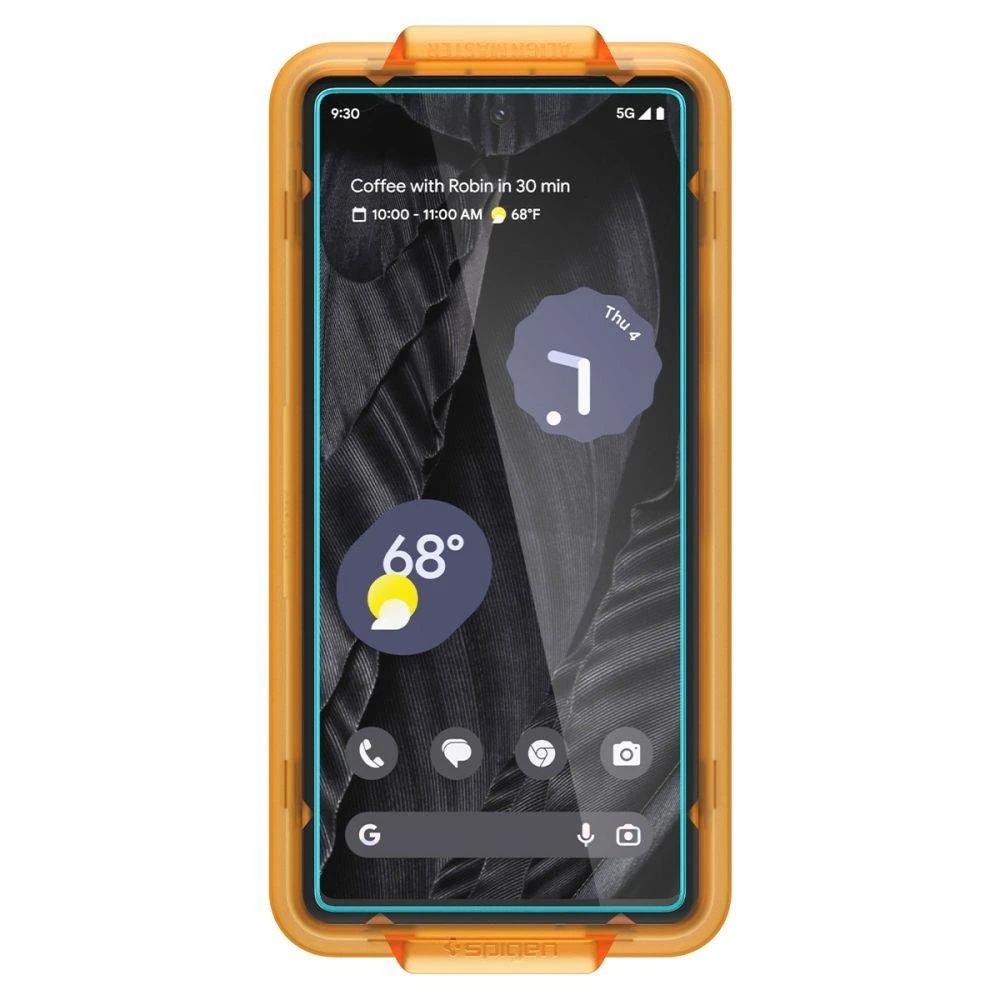Spigen Alm Glas.TR 2 vnt. – Apsauginis stiklas skirtas Google Pixel 7A (Transparent)