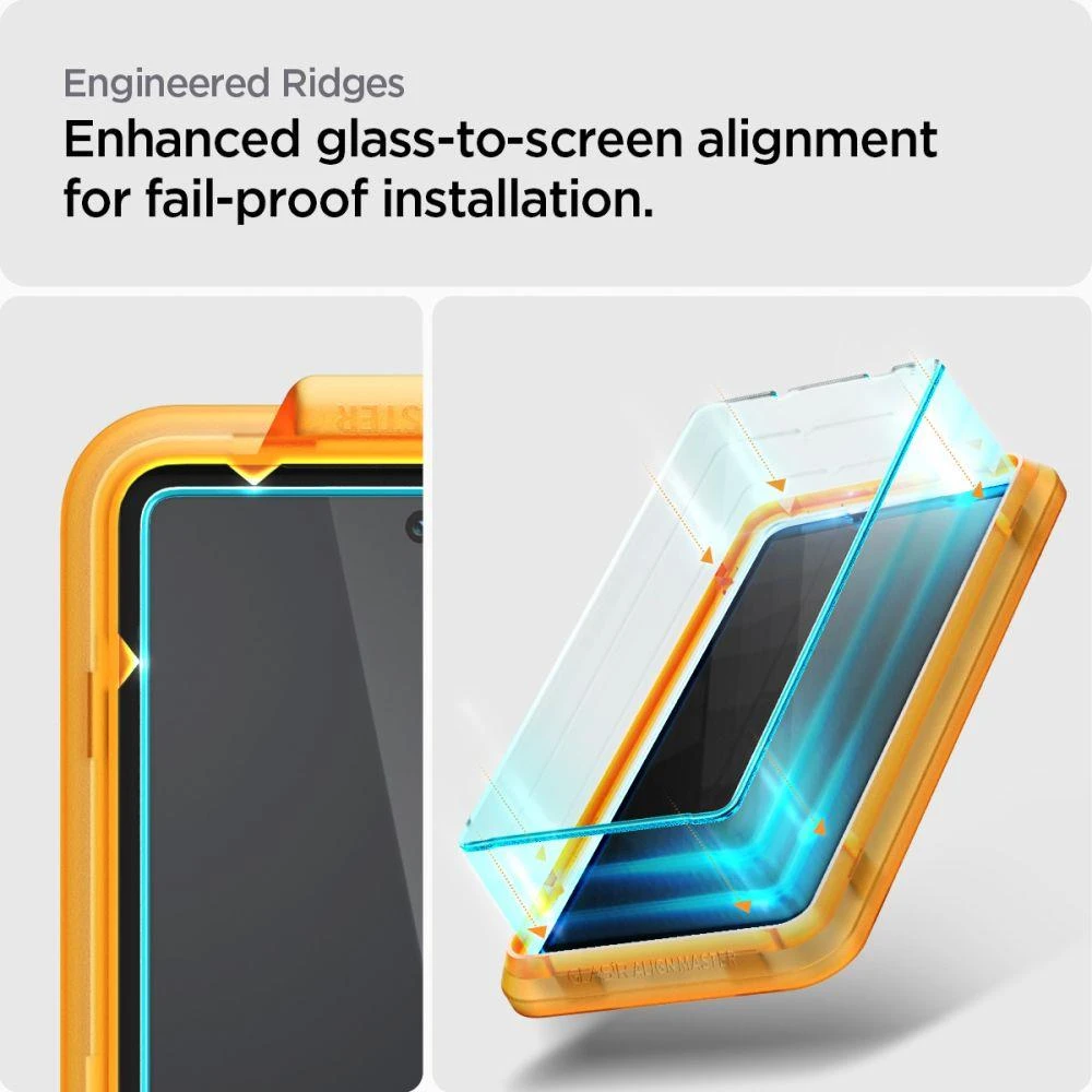 Spigen Alm Glas.TR 2 vnt. – Apsauginis stiklas skirtas Google Pixel 7A (Transparent)