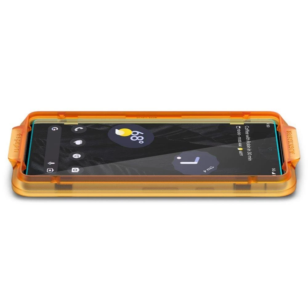 Spigen Alm Glas.TR 2 vnt. – Apsauginis stiklas skirtas Google Pixel 7A (Transparent)