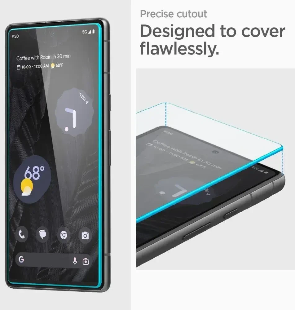 GRŪDINTAS STIKLAS Spigen ALM GLAS.TR 2 vnt. PAKETAS GOOGLE PIXEL 7A PERMATOMAS