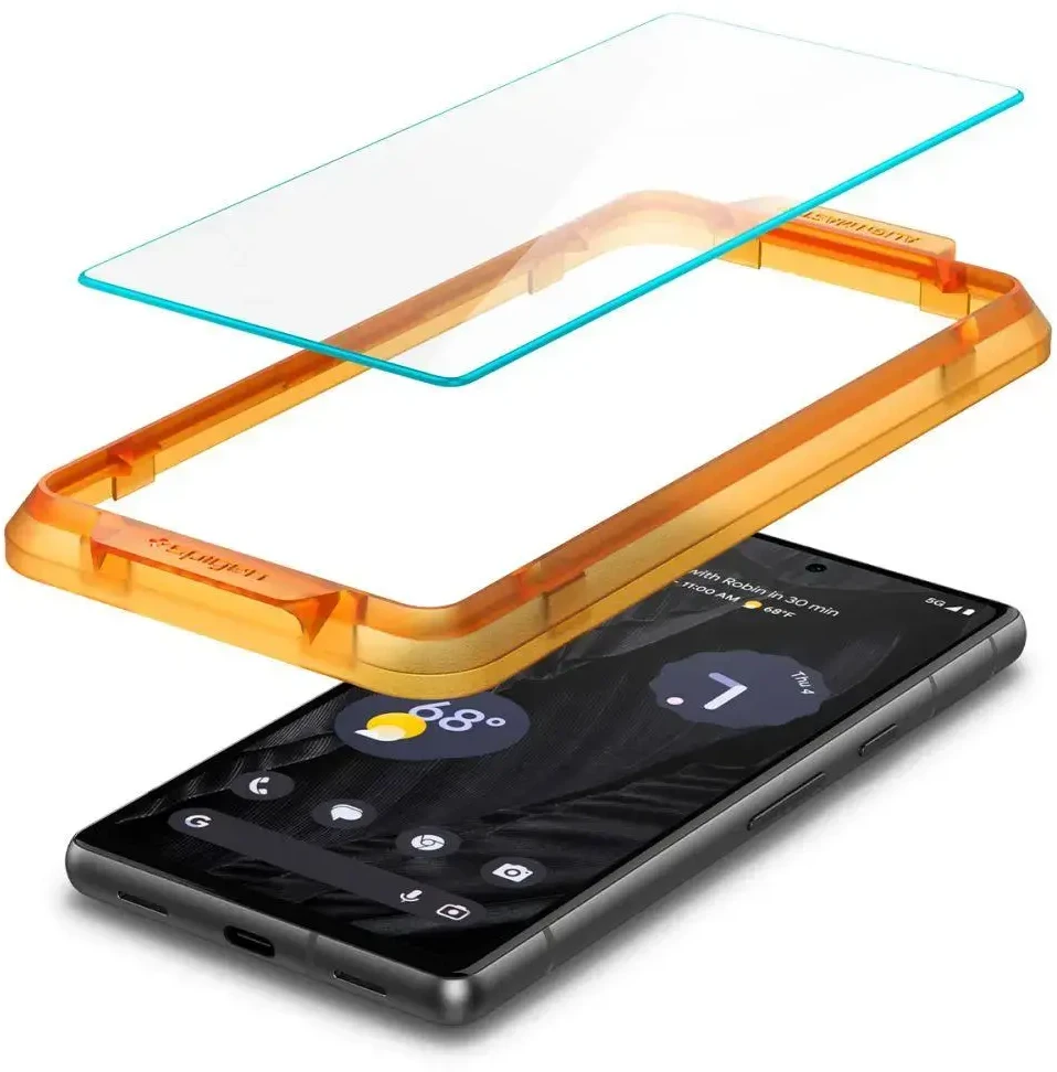 GRŪDINTAS STIKLAS Spigen ALM GLAS.TR 2 vnt. PAKETAS GOOGLE PIXEL 7A PERMATOMAS