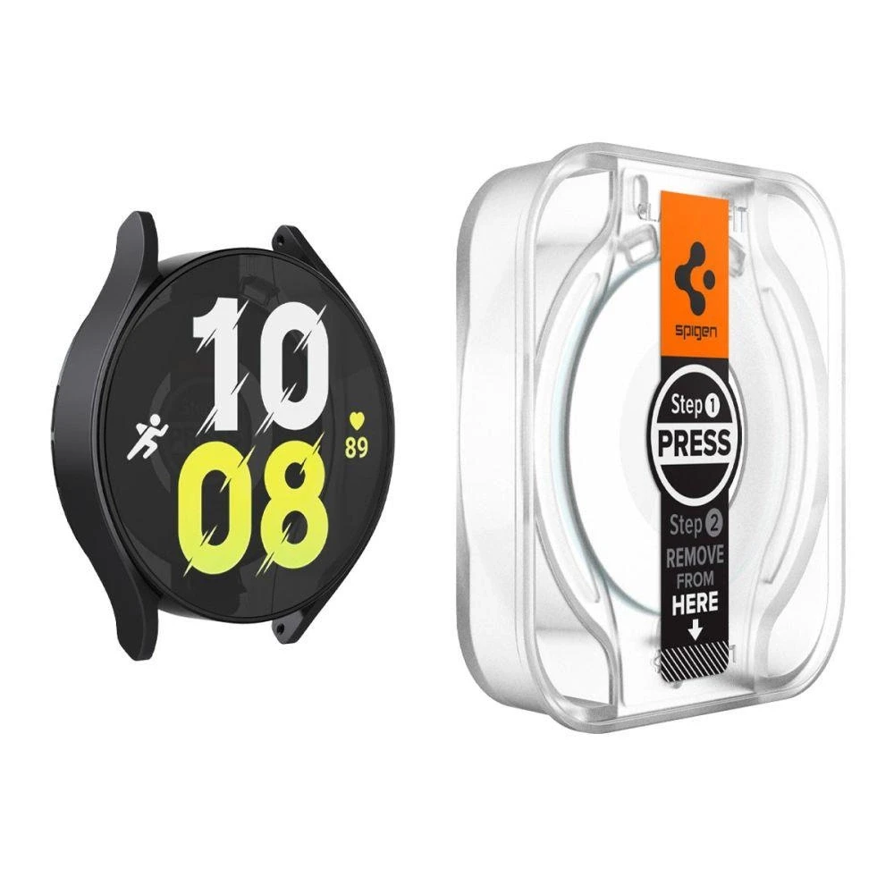 „Spigen GLAS.TR EZ FIT 2“ grūdintas stiklas, skirtas „Samsung Galaxy Watch 6“ 44 mm (2 vnt.)