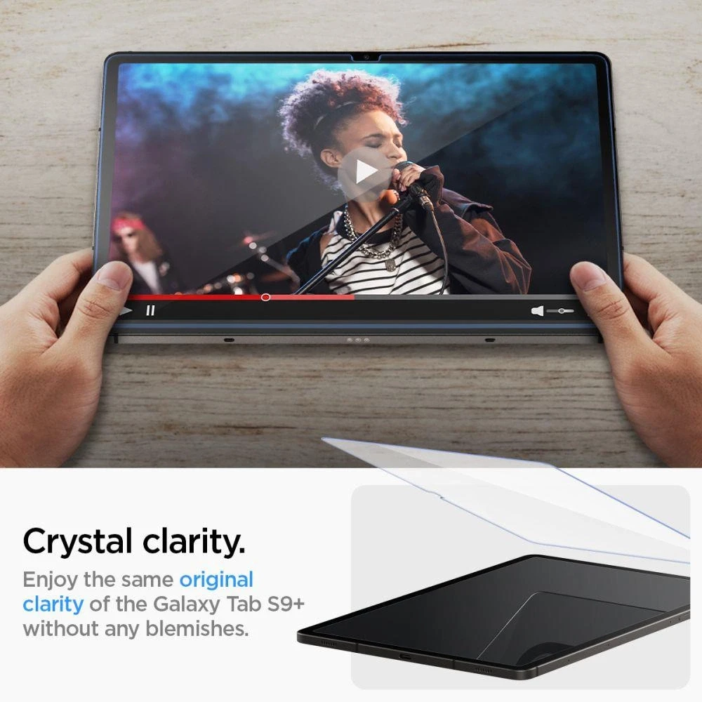 Spigen Glass tR EZ Fit 1 Pack - Samsung Galaxy Tab S10/S9+