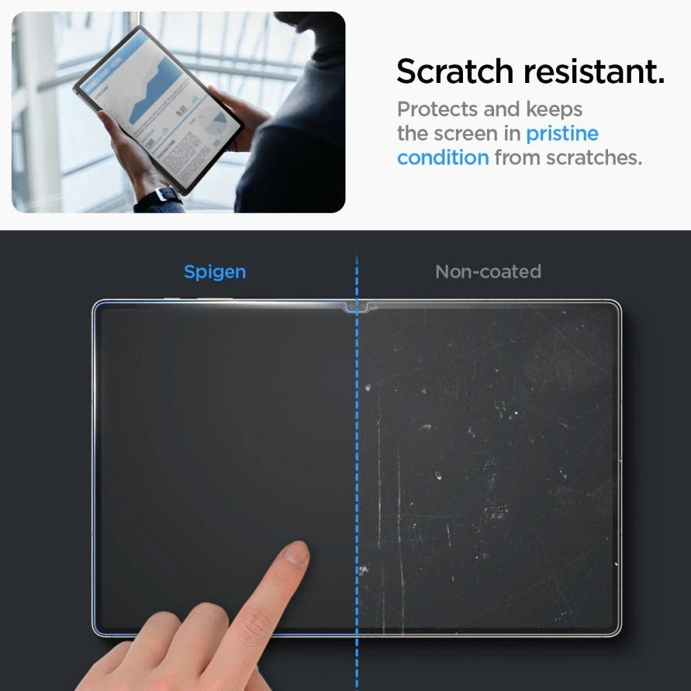 Spigen Glass tR EZ Fit 1 Pack - Samsung Galaxy Tab S10/S9 Ultra