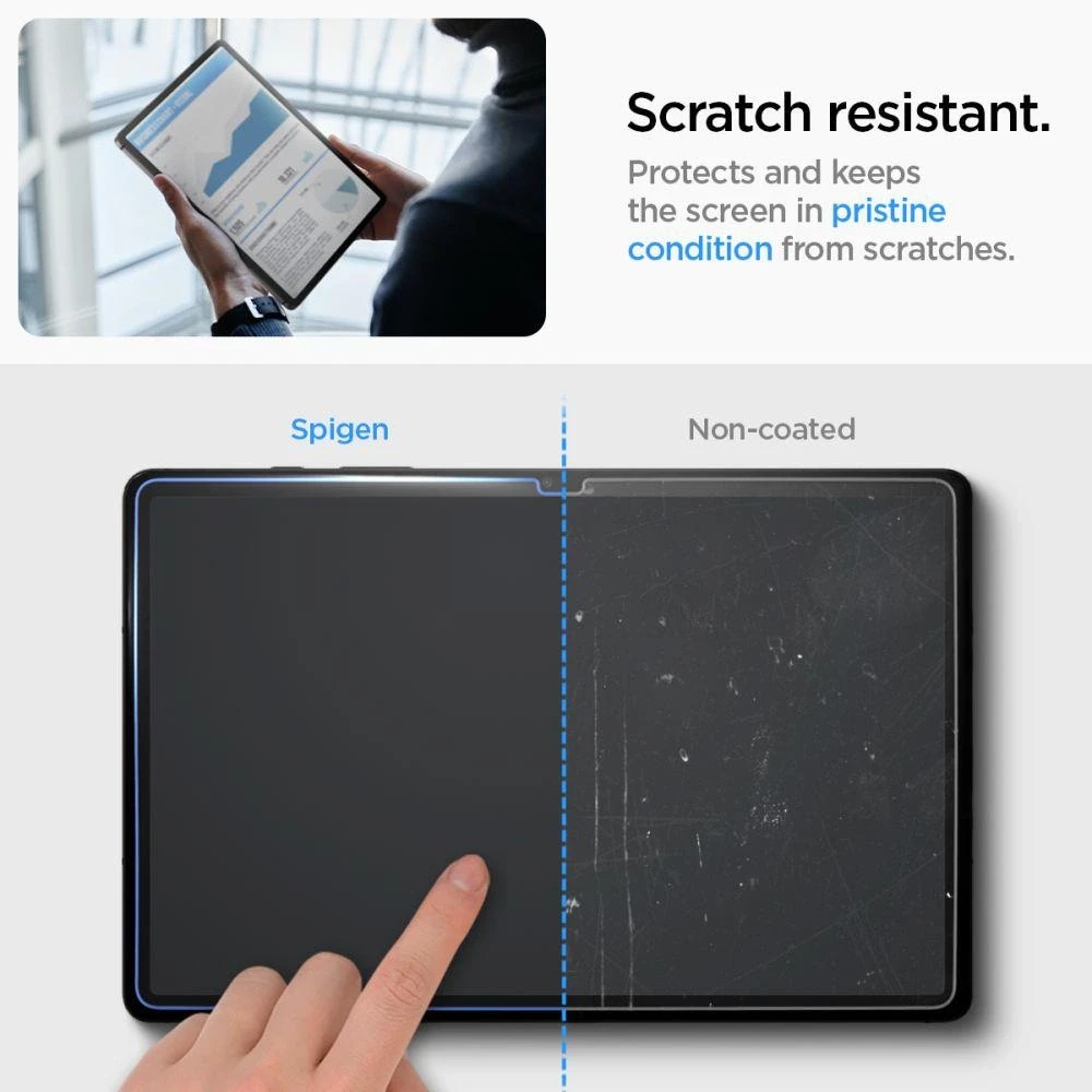 Spigen Glass tR EZ Fit 1 Pack - Samsung Galaxy Tab S10/S9+