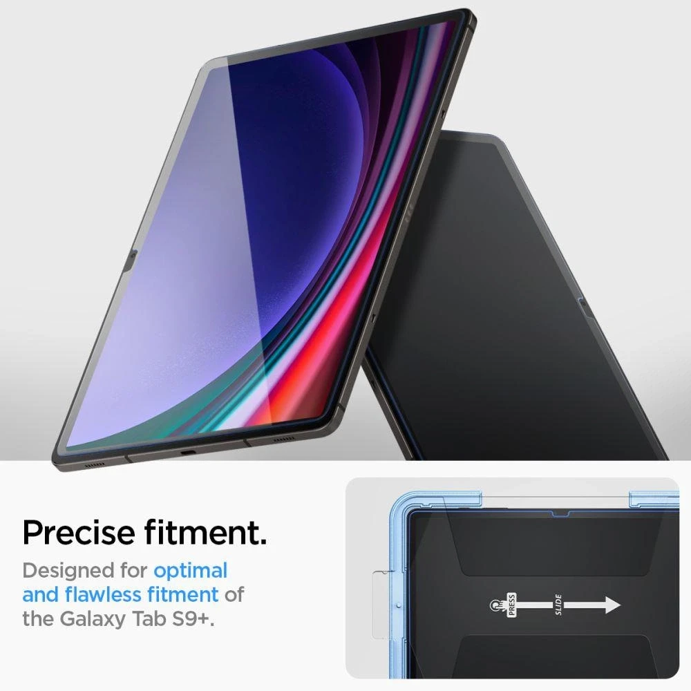 Spigen Glass tR EZ Fit 1 Pack - Samsung Galaxy Tab S10/S9+