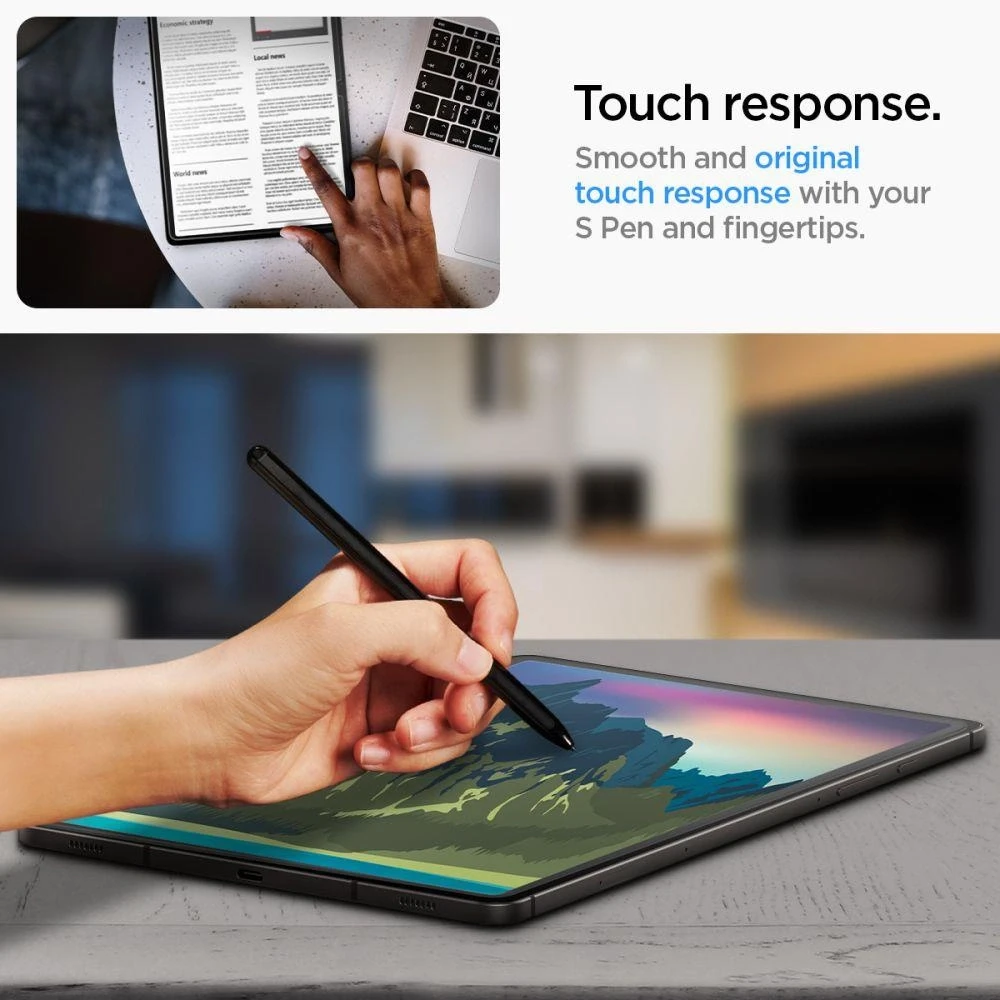 Spigen Glass tR EZ Fit 1 Pack - Samsung Galaxy Tab S10/S9 Ultra