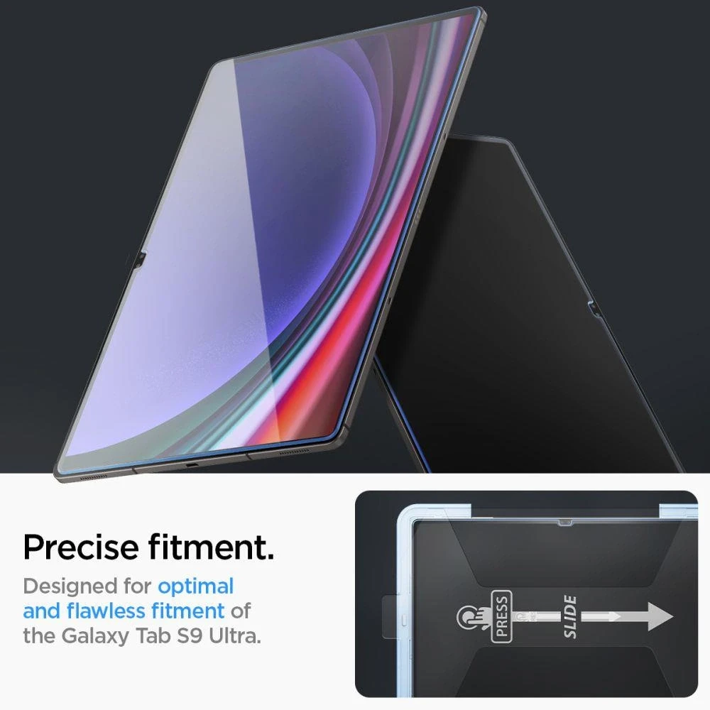 Spigen Glass tR EZ Fit 1 Pack - Samsung Galaxy Tab S10/S9 Ultra
