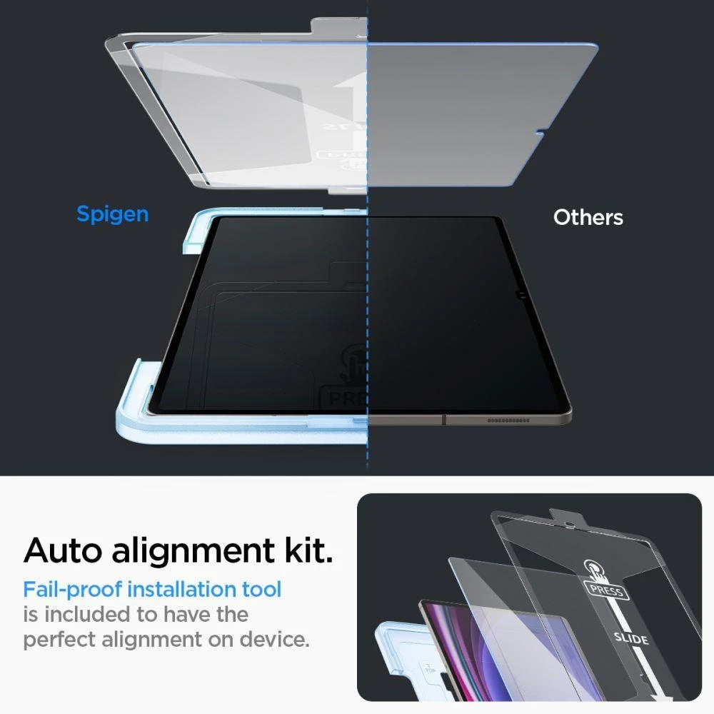Spigen Glass tR EZ Fit 1 Pack - Samsung Galaxy Tab S10/S9 Ultra