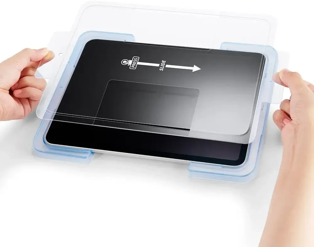 TEMPERED GLASS Spigen GRŪDINTO STIKLO "EZ FIT" IPAD AIR 4 | 5 | IPAD PRO 11 PERMATOMAS